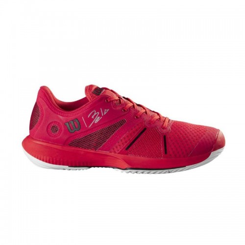 Wilson Bela Pro Red Poppy Sneakers Blanc Noir Wilson Bela Pro Red Poppy Sneakers Blanc Noir