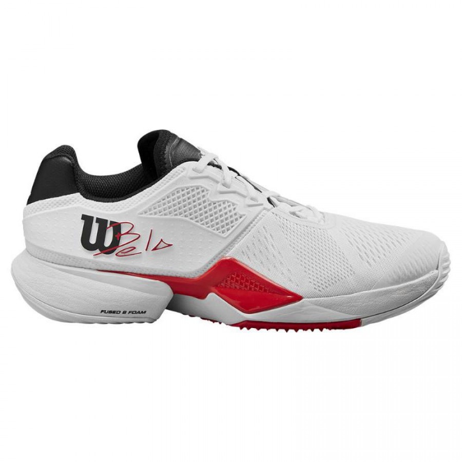 Wilson Bela Tour Branco Vermelho Preto Sapatos  Oferta + Barato
