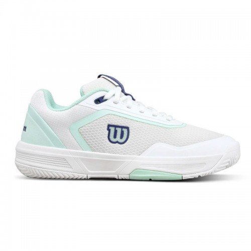 Zapatillas Wilson Courtglide Blanco Aguamarina Mujer