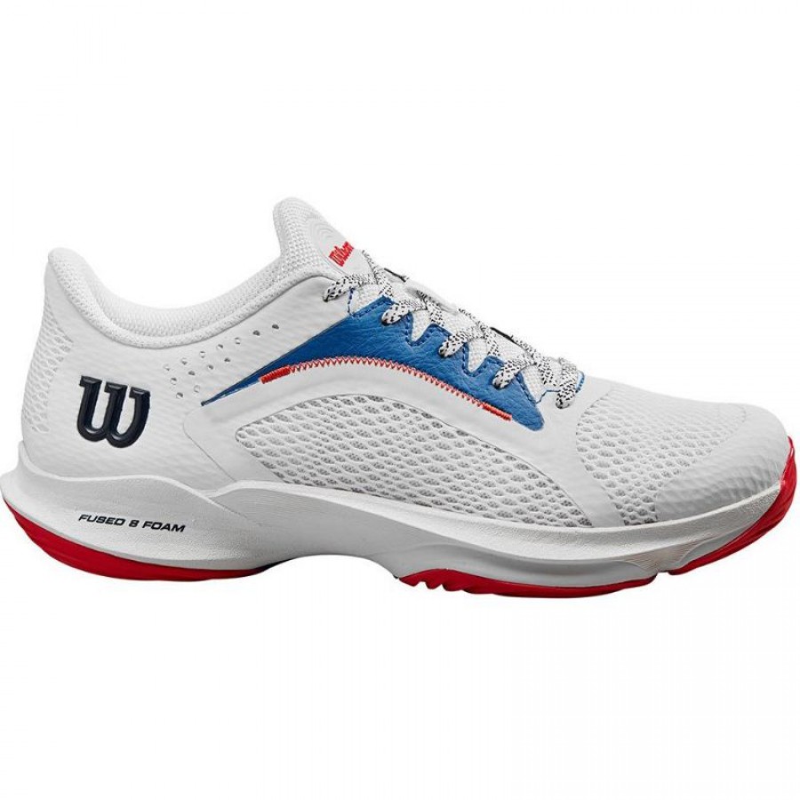 Chaussures Femme Wilson Hurakn 2.0 Blanc Bleu Rouge