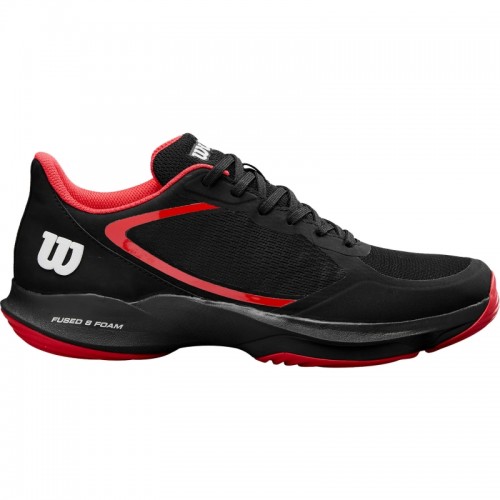 Tênis Wilson Hurakn Lite Preto Vermelho Branco Tênis Wilson Hurakn Lite Preto Vermelho Branco