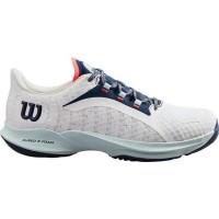 Wilson Hurakn Pro White Baskets Bleues Femme  Offre - Pas cher