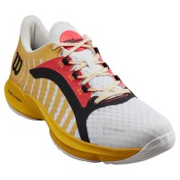 Wilson Hurakn Pro White Coral Gold Sneakers