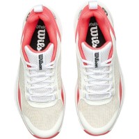 Tênis Wilson Hurakn Pro V2 Branco Rosa Dubarry para Mulheres