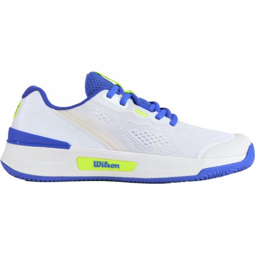 Wilson Intrigue Pro Blanc Bleu Baskets Femme Wilson Intrigue Pro Blanc Bleu Baskets Femme
