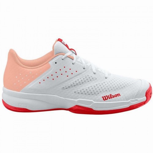 Chaussures Femme Wilson Kaos Stroke 2.0 White Coral Chaussures Femme Wilson Kaos Stroke 2.0 White Coral