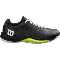 Wilson Rush Pro 4.0 Clay Shoes Preto Branco Amarelo  Oferta + Barato