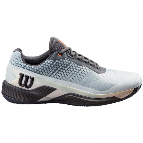 Scarpe Wilson Rush Pro 4.0 Shift Terra Battuta Avorio Blu Arancione Scarpe Wilson Rush Pro 4.0 Shift Terra Battuta Avorio Blu Arancione