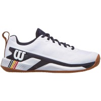 Tênis Wilson Rush Pro 4.5 Clay Branco Azul Marinho  Oferta + Barato