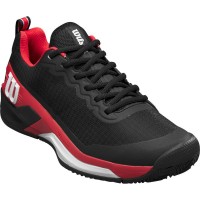 Tênis Wilson Rush Pro 4.5 Clay Preto Vermelho Branco  Oferta + Barato