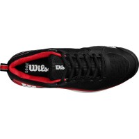 Tênis Wilson Rush Pro 4.5 Clay Preto Vermelho Branco  Oferta + Barato