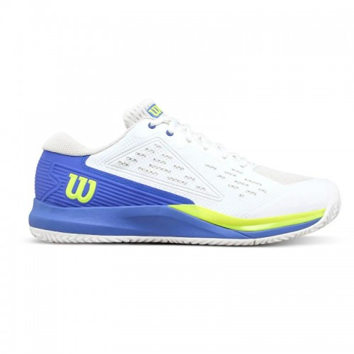 Tênis Wilson Rush Pro Ace Branco Azul Amparo Tênis Wilson Rush Pro Ace Branco Azul Amparo