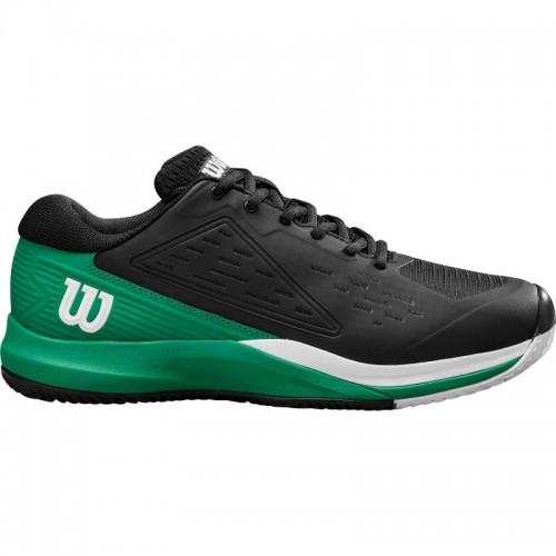 Wilson Rush Pro Ace Clay Black Green White Sneakers Wilson Rush Pro Ace Clay Black Green White Sneakers
