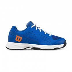 Zapatillas de Padel Wilson Rush Pro L Azul Naranja Junior