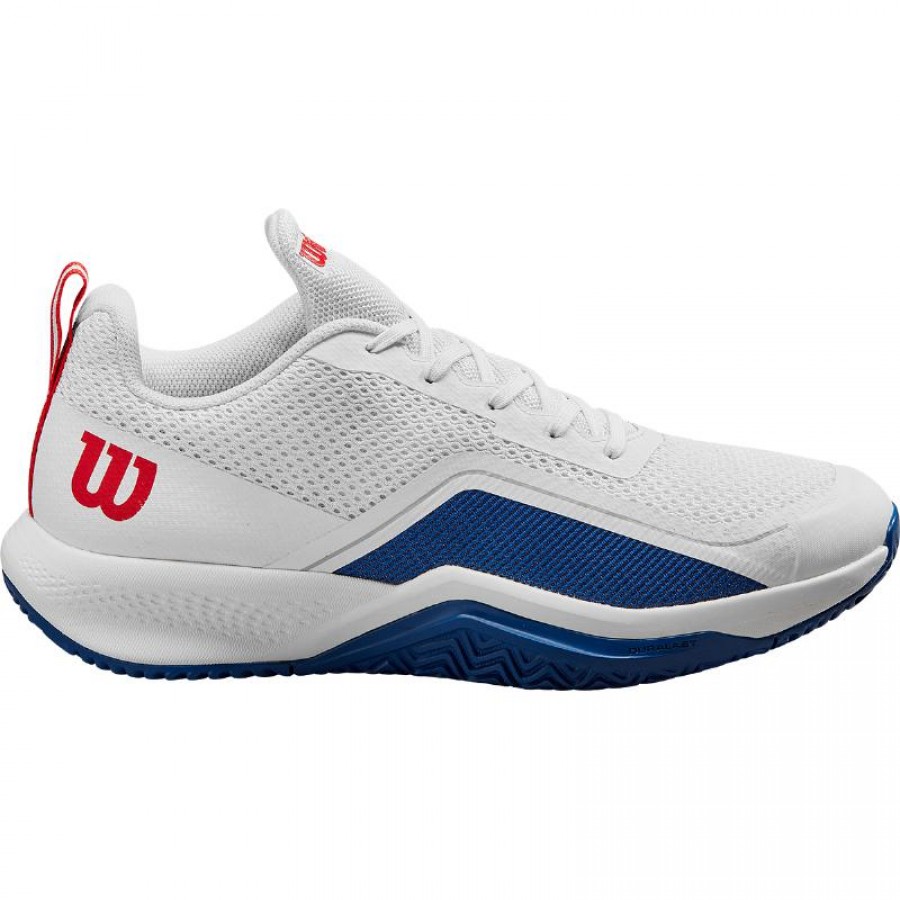 Tênis Wilson Rush Pro Lite Branco Azul Vermelho  Oferta + Barato