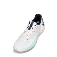 Zapatillas Wilson Rush Tour 5 Clay Blanco Aqua Coral